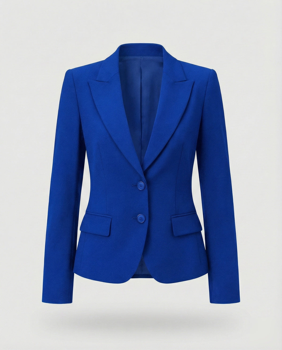 Blazer ejecutiva entallada de mujer con péplum