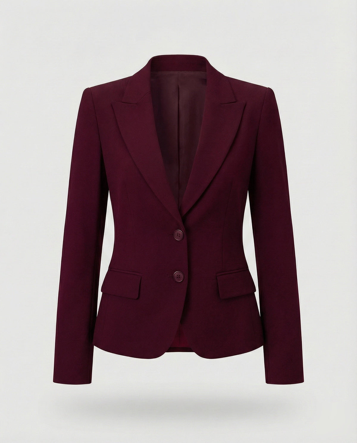 Blazer ejecutiva entallada de mujer con péplum