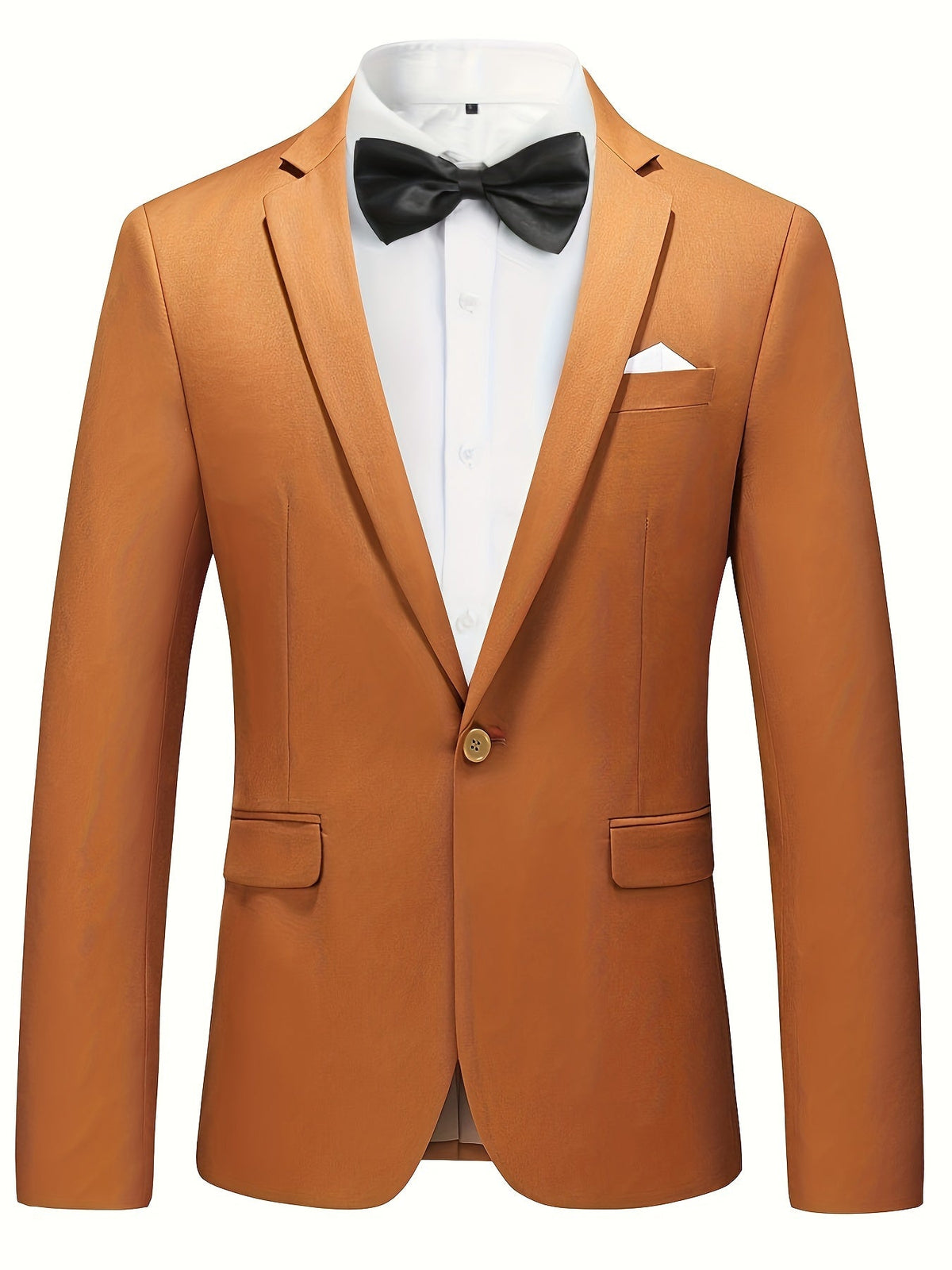 Blazer para hombre transpirable de corte entallado en tejido premium para oficina