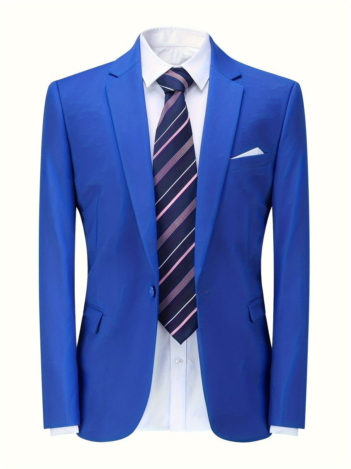 Blazer para hombre transpirable de corte entallado en tejido premium para oficina