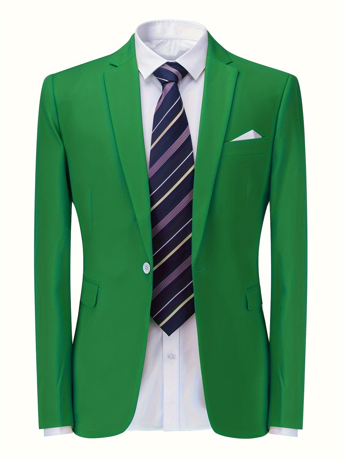 Blazer para hombre transpirable de corte entallado en tejido premium para oficina