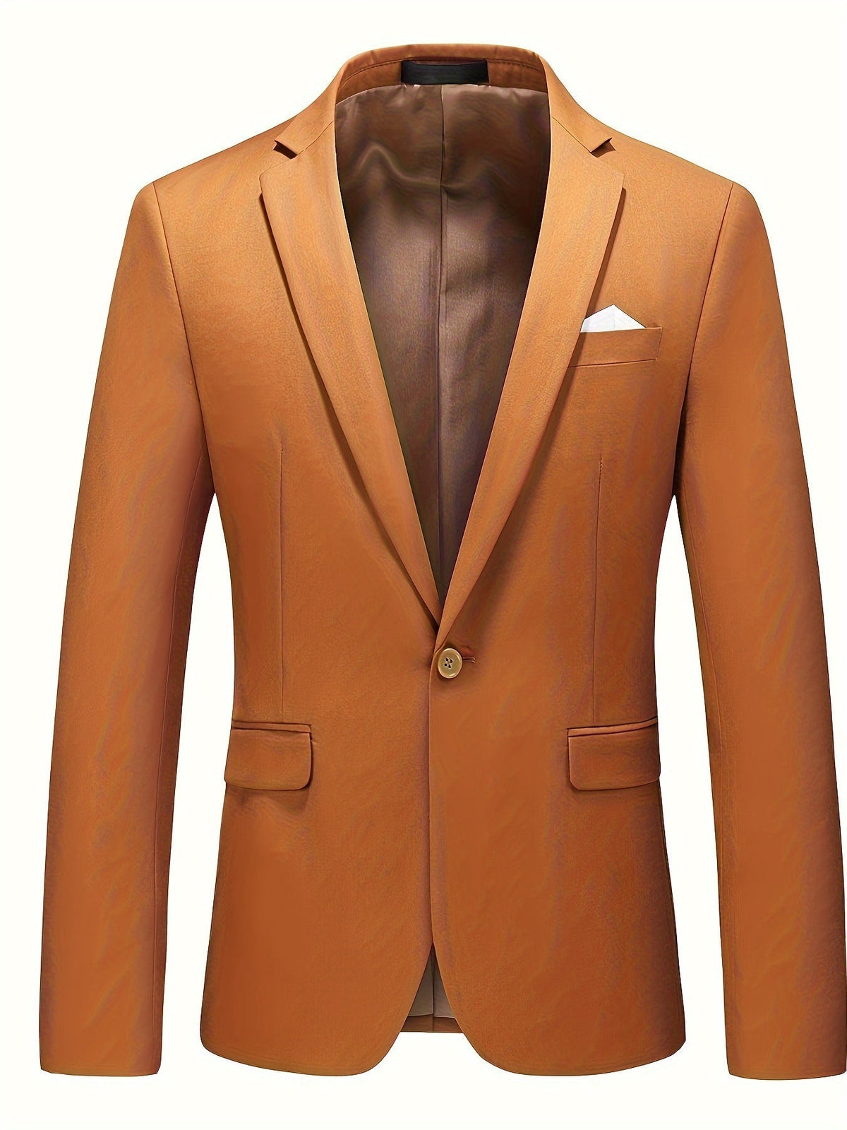 Blazer para hombre transpirable de corte entallado en tejido premium para oficina