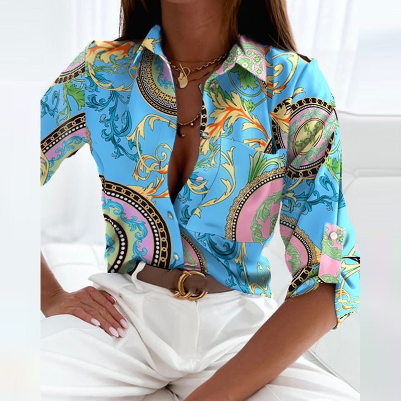 Blusa VierraSol con Cuello Solapa