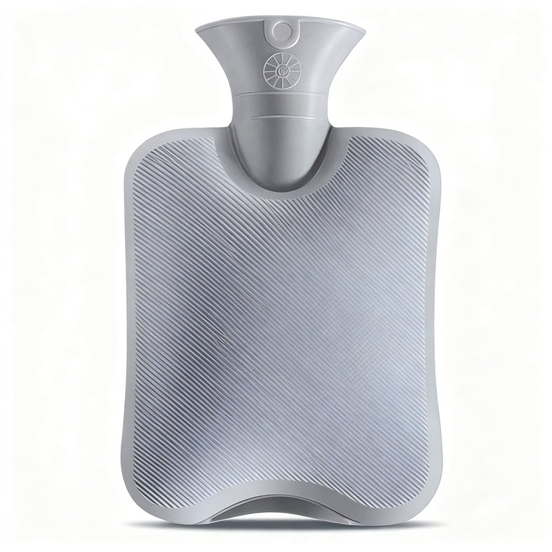 Bolsa de agua caliente con funda de felpa opcional, 500–2000 ml