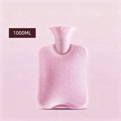 Bolsa de agua caliente con funda de felpa opcional, 500–2000 ml