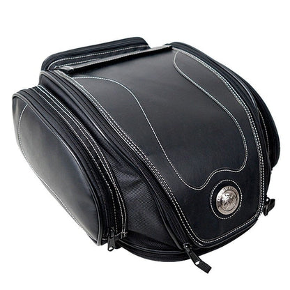 Bolsa de Cola de Motocicleta Resistente al Agua con Almacenamiento Expandible