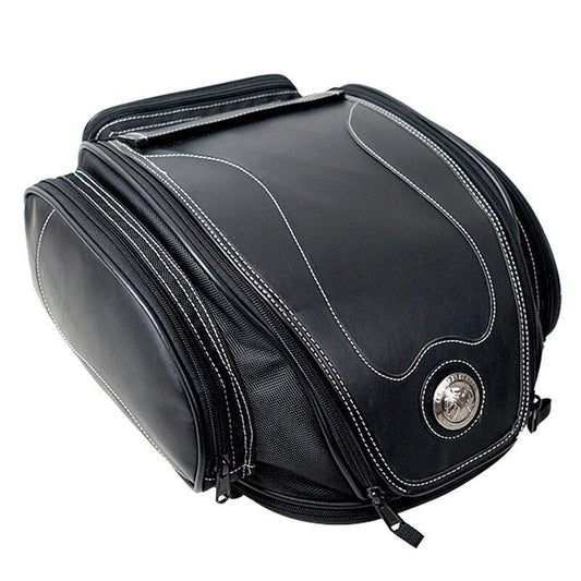 Bolsa de Cola de Motocicleta Resistente al Agua con Almacenamiento Expandible