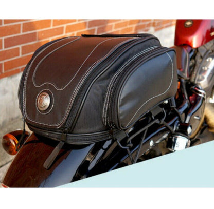 Bolsa de Cola de Motocicleta Resistente al Agua con Almacenamiento Expandible