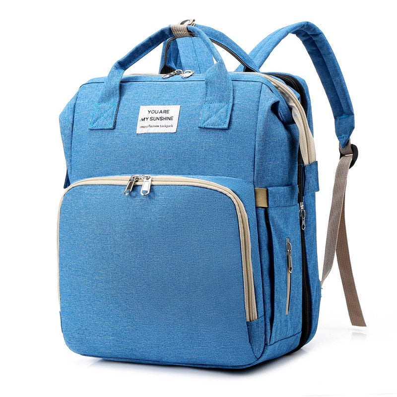 Bolsa de Pañales para Bebé 2 en 1 con Cambiador Plegable