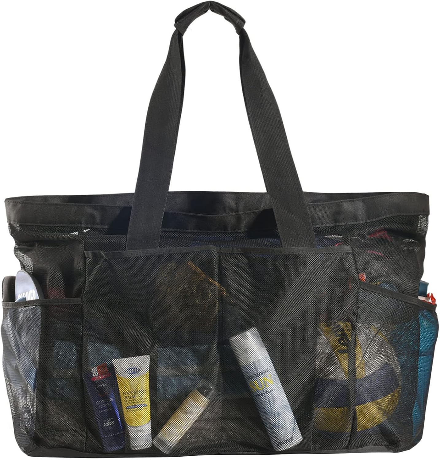 Bolsa de Playa de Malla Extra Grande con Cremallera – Impermeable a la Arena