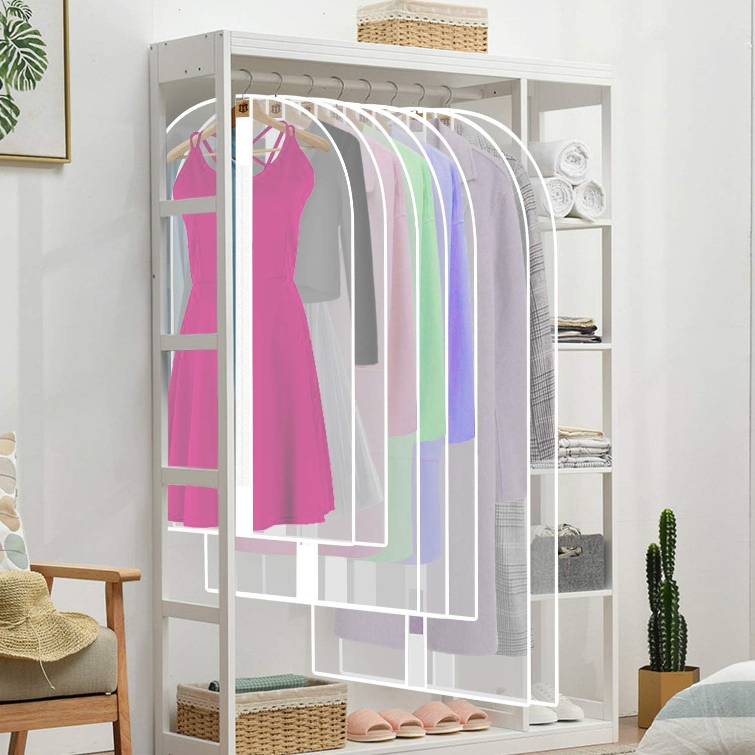 Bolsa de Prenda Extra-Larga para Vestidos y Tocados – 71" (180.34 cm) Fundas Protectores con Asas