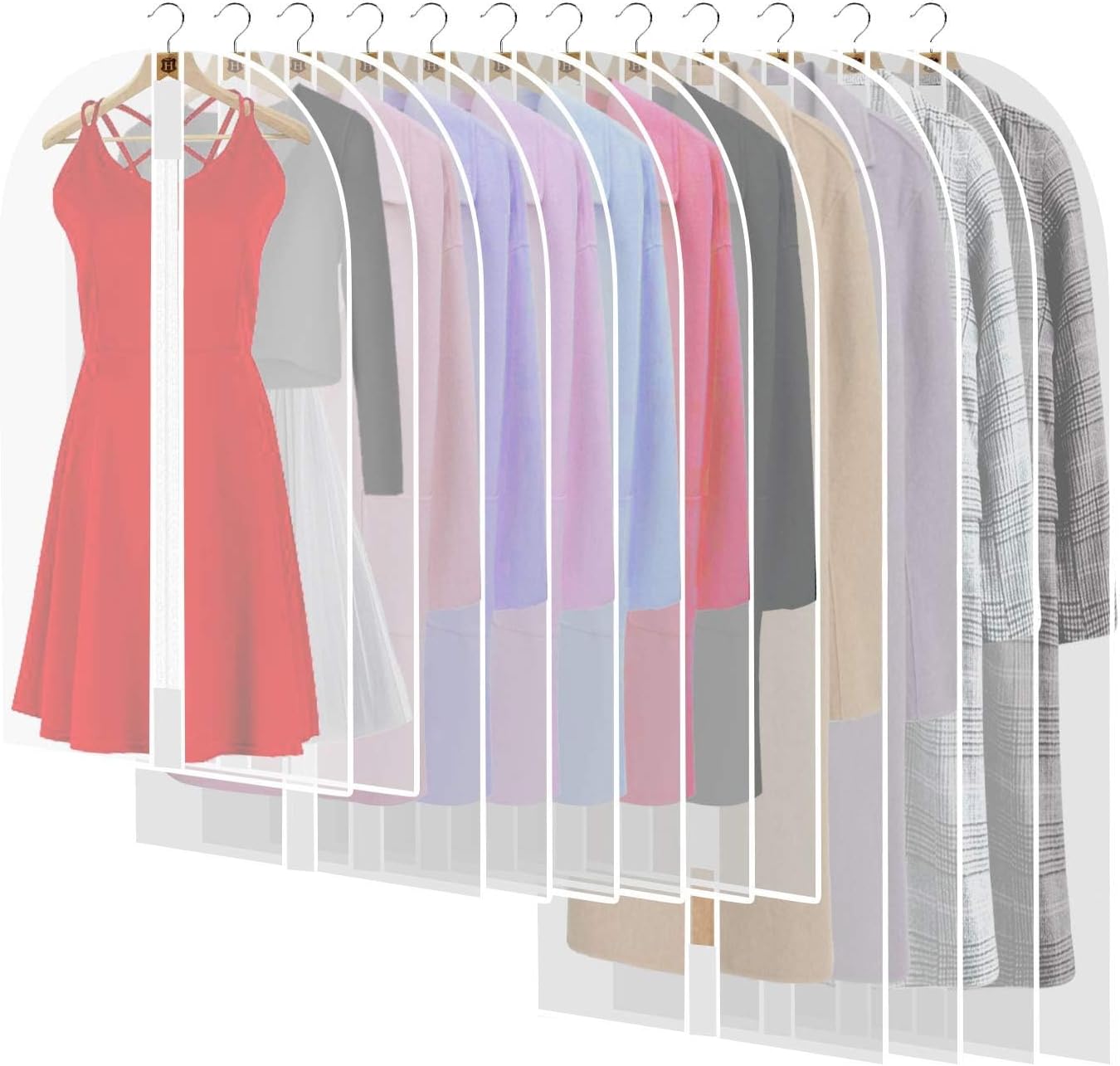 Bolsa de Prenda Extra-Larga para Vestidos y Tocados – 71" (180.34 cm) Fundas Protectores con Asas