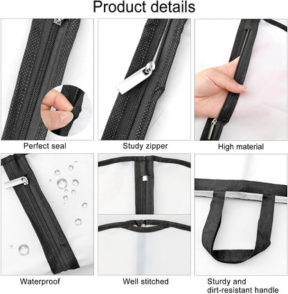 Bolsa de Prenda Extra-Larga para Vestidos y Tocados – 71" (180.34 cm) Fundas Protectores con Asas