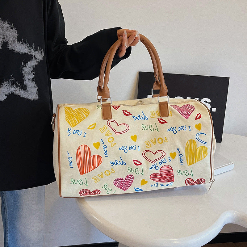 Bolsa de viaje con estampado gráfico