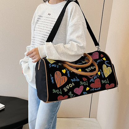Bolsa de viaje con estampado gráfico
