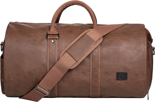 Bolsa de Viaje Convertible de Cuero PU – Maleta de Fin de Semana