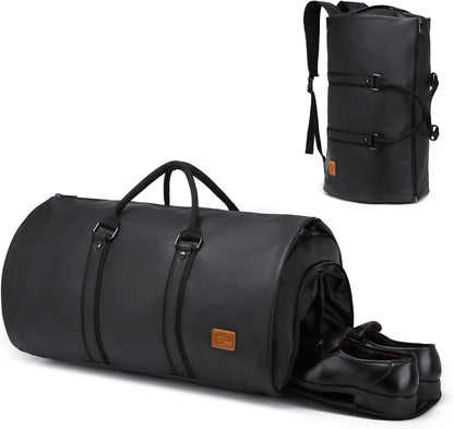Bolsa de Viaje Convertible de Cuero PU – Maleta de Fin de Semana