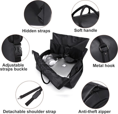Bolsa de Viaje Convertible de Cuero PU – Maleta de Fin de Semana