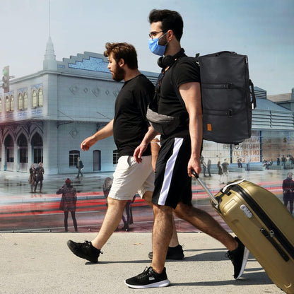 Bolsa de Viaje Convertible de Cuero PU – Maleta de Fin de Semana