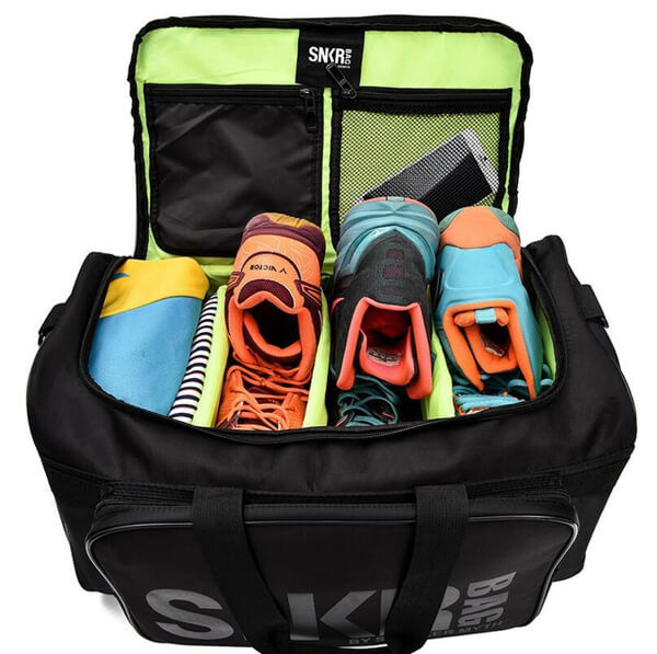 Bolsa de Viaje Resistente al Agua con Múltiples Compartimentos para Zapatillas y Equipaje