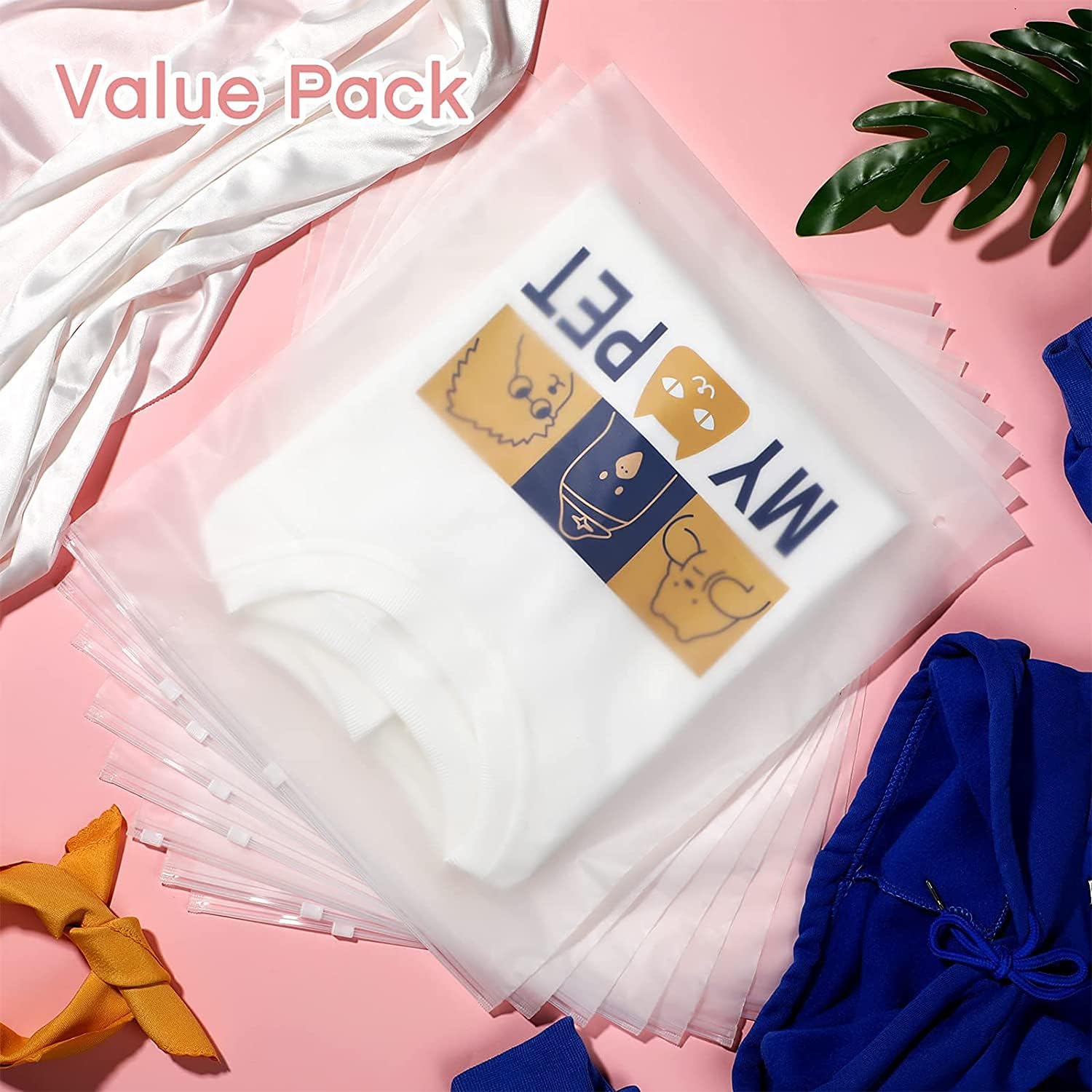 Bolsas de Almacenamiento con Cierre Frosted Multiusos – Paquete de 20 Fundas de Plástico para Ropa (Compra 2 Juegos, Llévate 1 GRATIS)