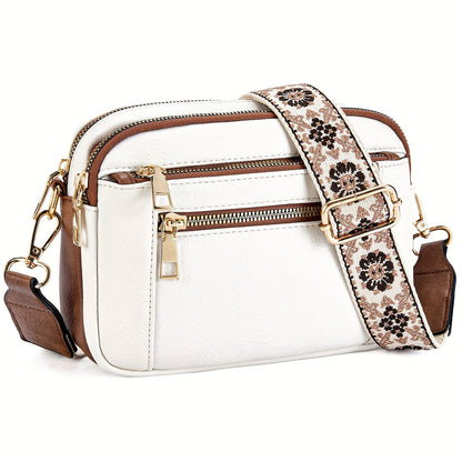 Bolso bandolera boho-chic de piel vegana para mujer