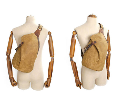 Bolso Cruzado de Lona Resistente al Agua con Bolsillo Antirrobo – MultiWear
