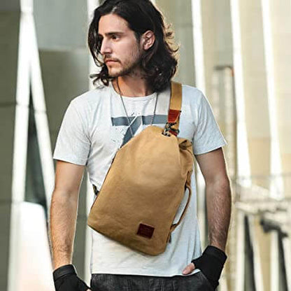 Bolso Cruzado de Lona Resistente al Agua con Bolsillo Antirrobo – MultiWear