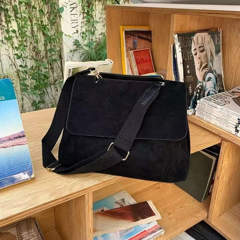 Bolso Cruzado de Suede para Mujeres a la Moda para Otoño Invierno