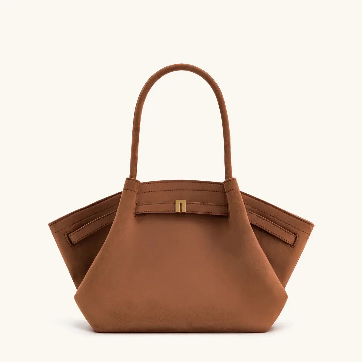 Bolso de Hombro de Lujo para Mujeres - Gran Capacidad, Diseño Elegante, Ante Sintético Negro