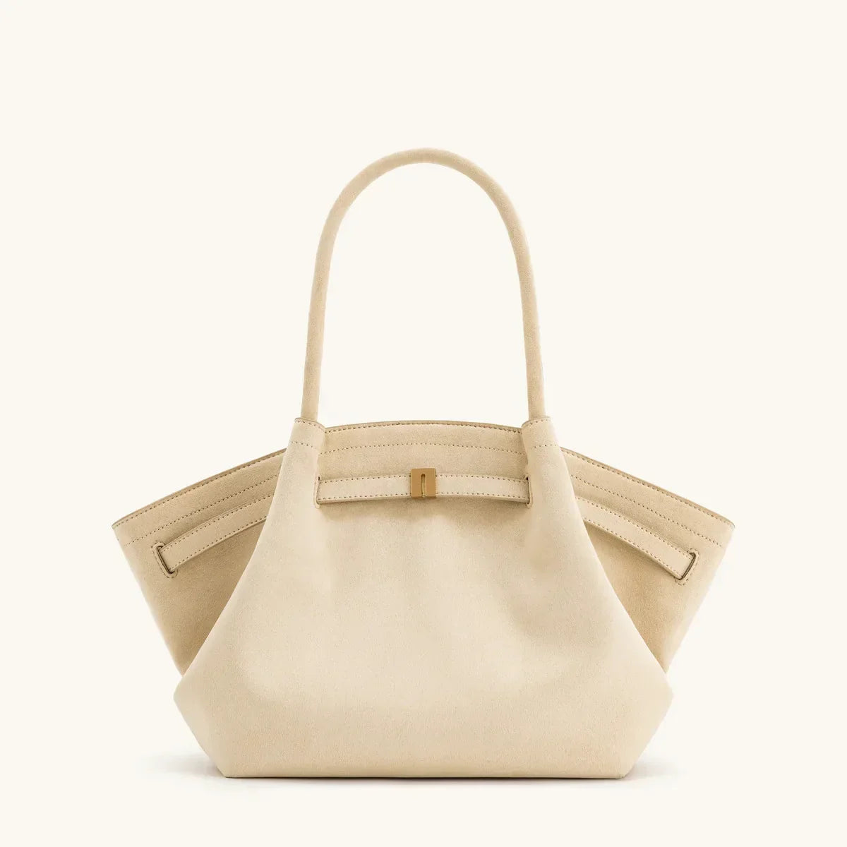 Bolso de Hombro de Lujo para Mujeres - Gran Capacidad, Diseño Elegante, Ante Sintético Negro