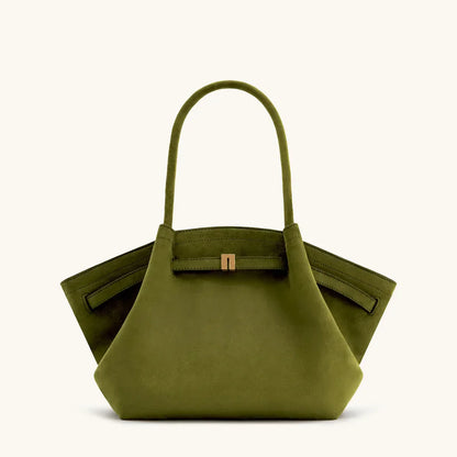 Bolso de Hombro de Lujo para Mujeres - Gran Capacidad, Diseño Elegante, Ante Sintético Negro