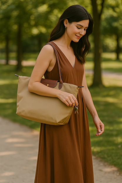 Bolso de Mano Clásico para Mujeres Celeste con Acento Moderno y Funcionalidad