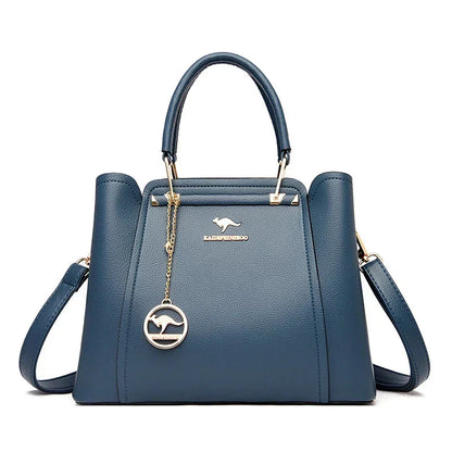 Bolso de mano grande de piel para mujer