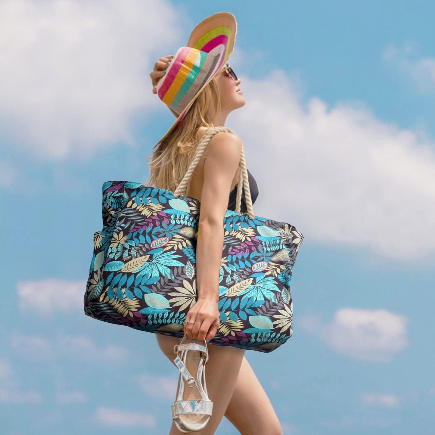 Bolso de Playa Sobredimensionado Impermeable y a Prueba de Arena – SandAway