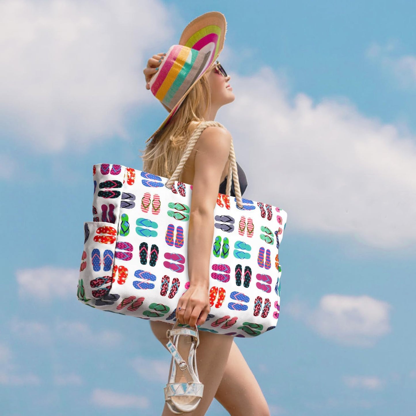 Bolso de Playa Sobredimensionado Impermeable y a Prueba de Arena – SandAway