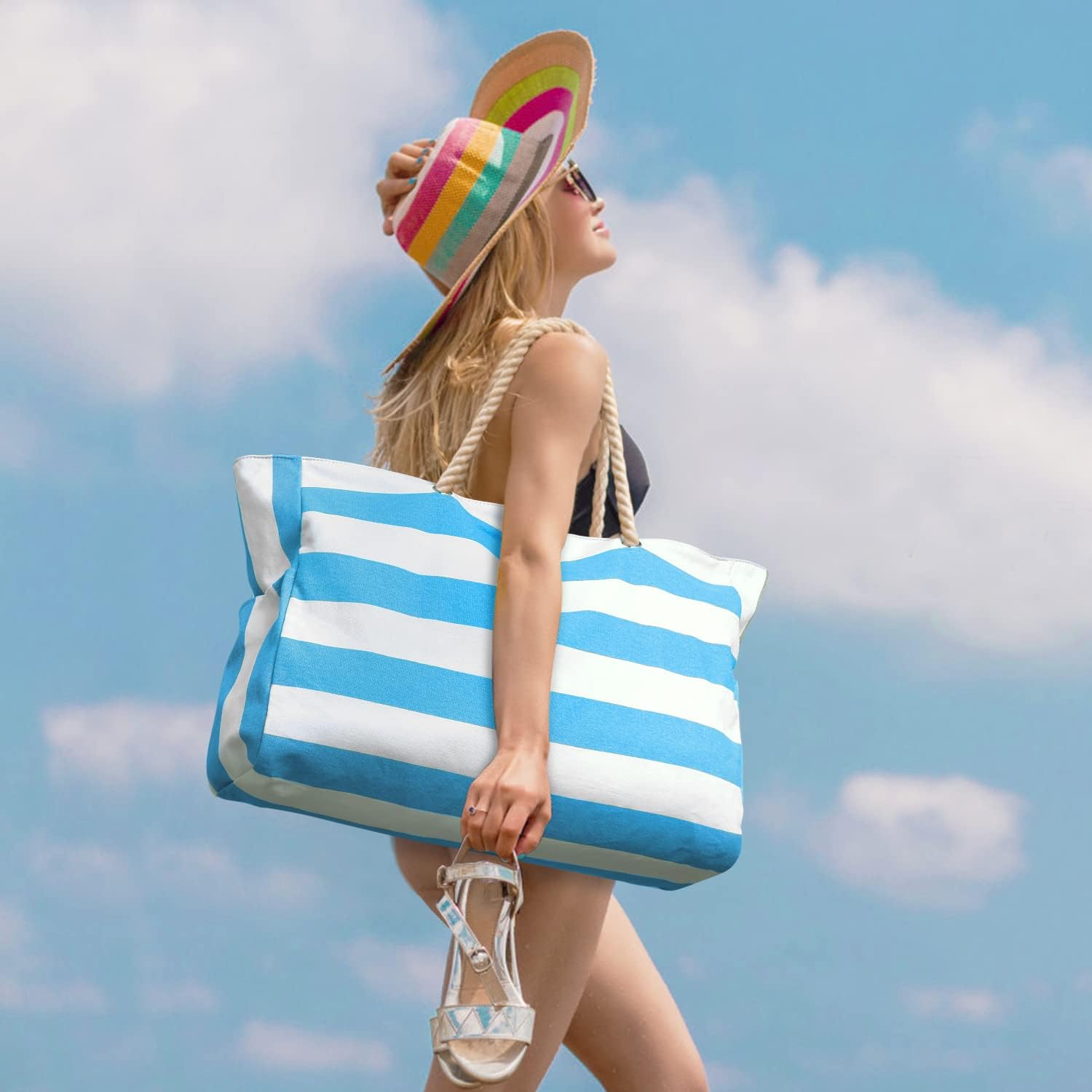 Bolso de Playa Sobredimensionado Impermeable y a Prueba de Arena – SandAway