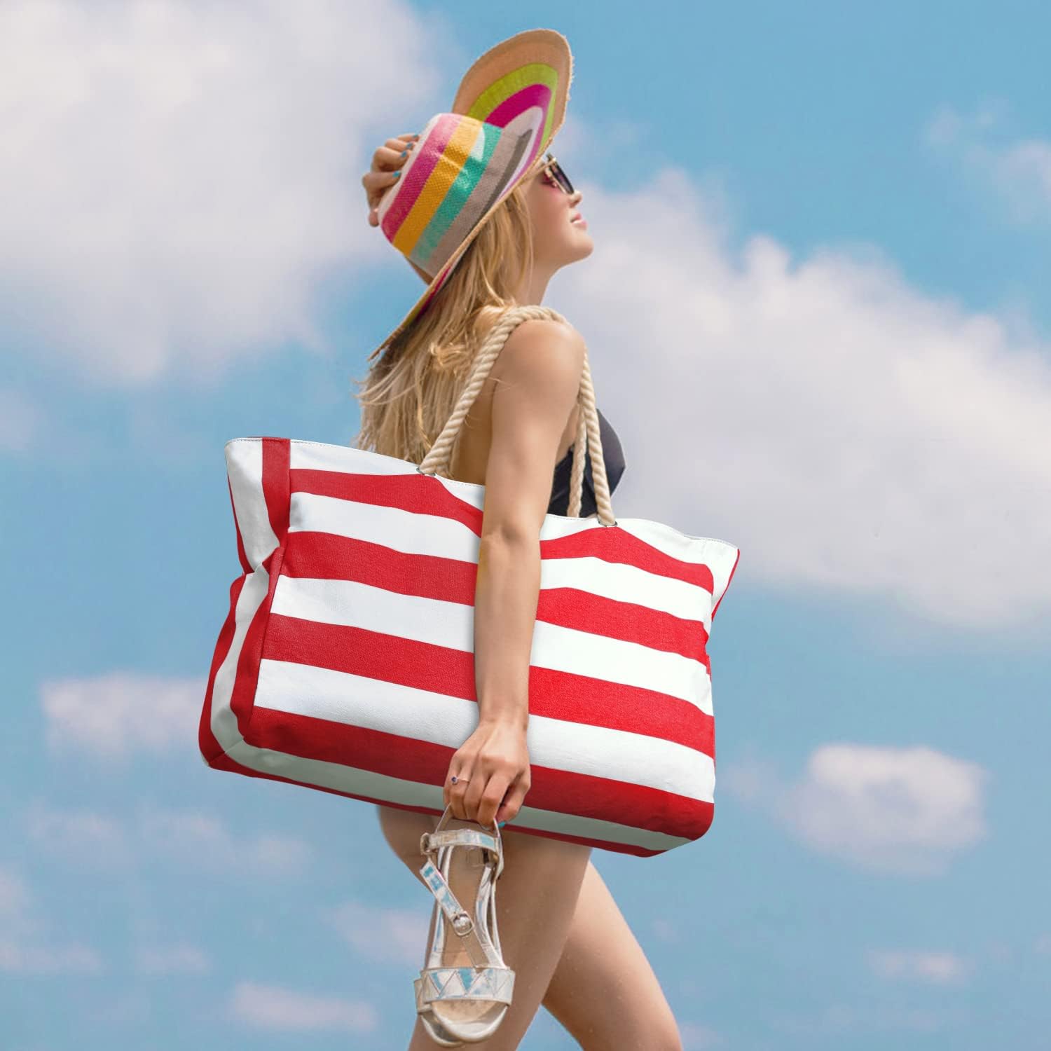 Bolso de Playa Sobredimensionado Impermeable y a Prueba de Arena – SandAway