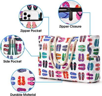 Bolso de Playa Sobredimensionado Impermeable y a Prueba de Arena – SandAway