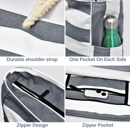 Bolso Grande Impermeable con Almacenamiento con Cremallera para Trabajo y Ocio