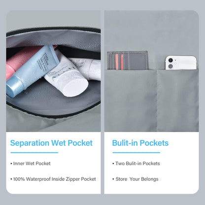 Bolso Grande Impermeable con Almacenamiento con Cremallera para Trabajo y Ocio