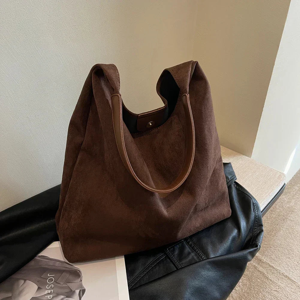 Bolso Tote de Ante Natural