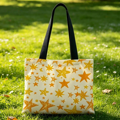 Bolso tote elegante con estampado de estrellas