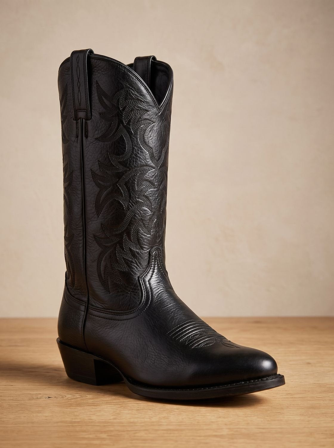 Botas cowboy de media caña bordadas con tacón de bloque para mujer