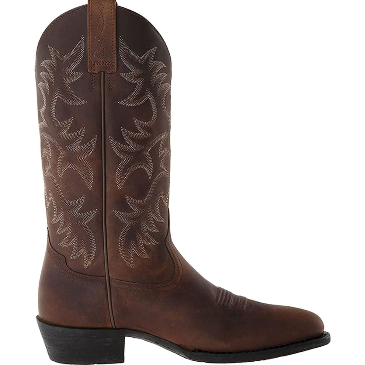 Botas cowboy de media caña bordadas para mujer
