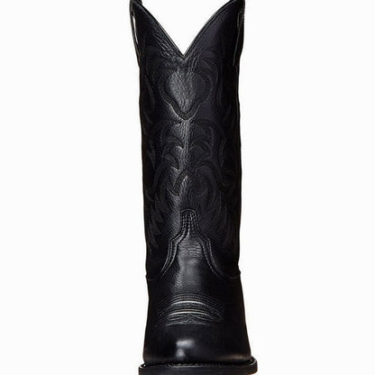 Botas cowboy de media caña bordadas para mujer