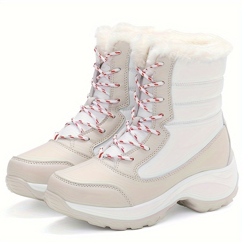 Botas de invierno forradas, impermeables y antideslizantes para mujer
