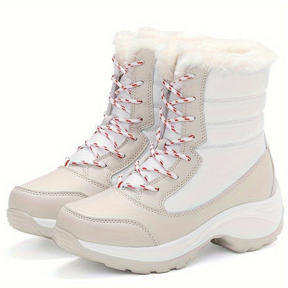 Botas de invierno forradas, impermeables y antideslizantes para mujer