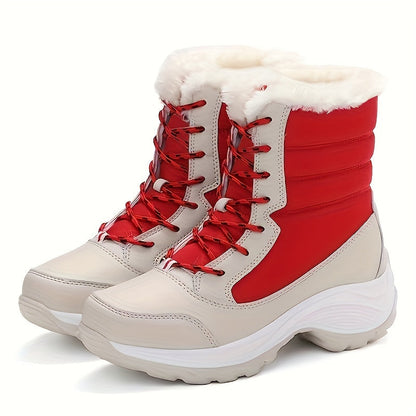 Botas de invierno forradas, impermeables y antideslizantes para mujer