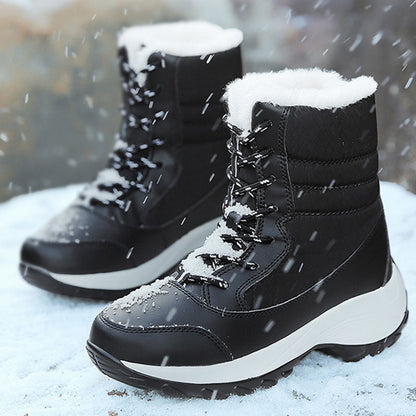 Botas de invierno forradas, impermeables y antideslizantes para mujer